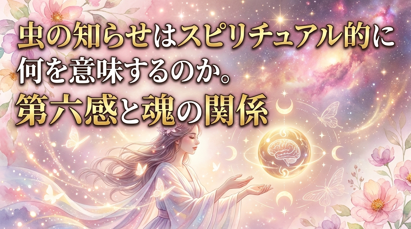 虫の知らせはスピリチュアル的に何を意味するのか。第六感と魂の関係